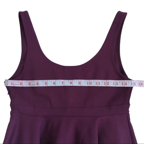 ALice & UO Urban Outfitters Eden Mini Dress Wine/ Burgundy Medium - Picture 11 of 17